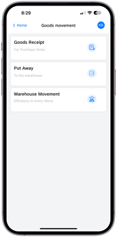 Warehouse Management Home