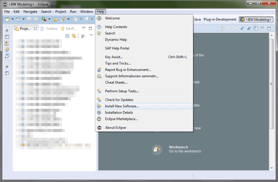 SAP BW Modeling Tools in Eclipse