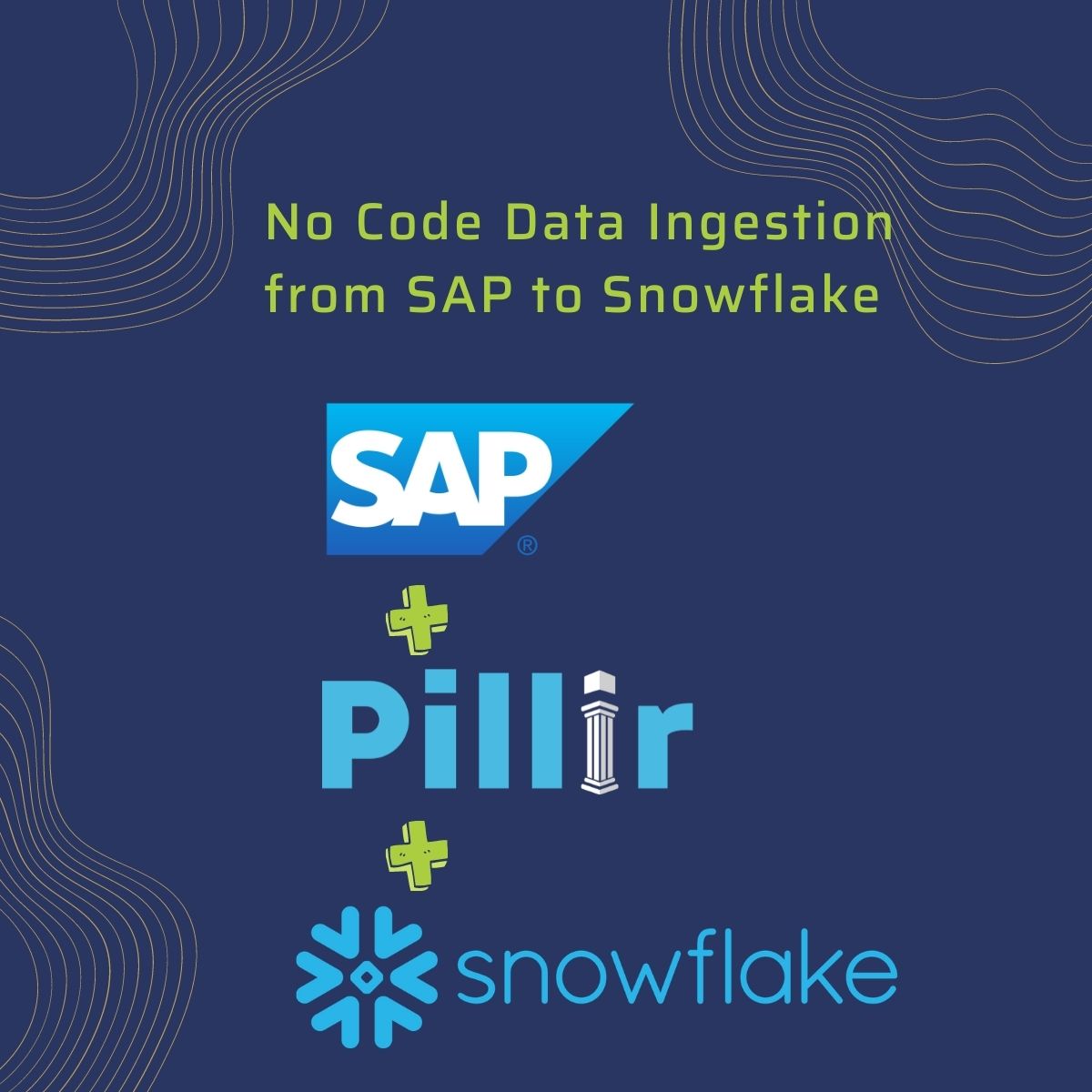 No code data ingestion SAP to Snowflake | Pillir