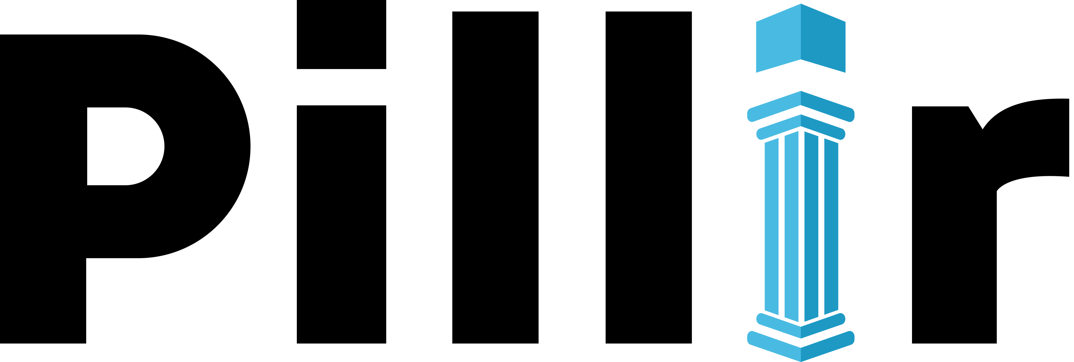 Logo - black text blue pillar (large)