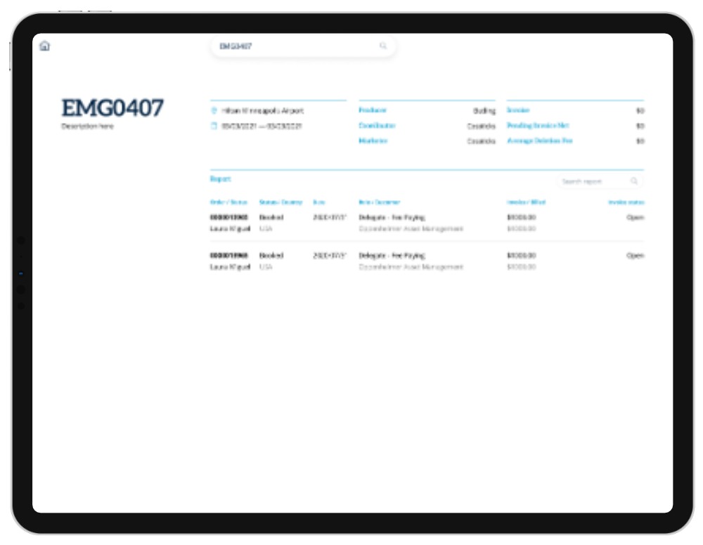 Custom Conference Planning Portal